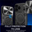 For iPhone 17 Pro Case TPU + PC Phone Cover with Kickstand , Slide Lens Window - Black - 6