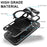 For iPhone 17 Pro Case TPU + PC Phone Cover with Kickstand , Slide Lens Window - Black - 7