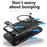 For iPhone Air Case TPU + PC Phone Cover with Kickstand , Slide Lens Window - Black - 2