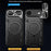 For iPhone Air Case TPU + PC Phone Cover with Kickstand , Slide Lens Window - Black - 5