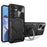 For Samsung Galaxy S25 Case TPU + PC Phone Cover with Kickstand , Slide Lens Window - Black - 1