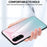 For Samsung Galaxy A57 5G Case Anti-Scratch Tempered Glass + PC + TPU Phone Cover - Gradient Blue Black - 2
