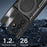 For Samsung Galaxy A57 5G Case TPU + PC Phone Cover with Kickstand , Slide Lens Window - Black - 7