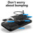 For Samsung Galaxy A37 5G Case TPU + PC Phone Cover with Kickstand , Slide Lens Window - Black - 2