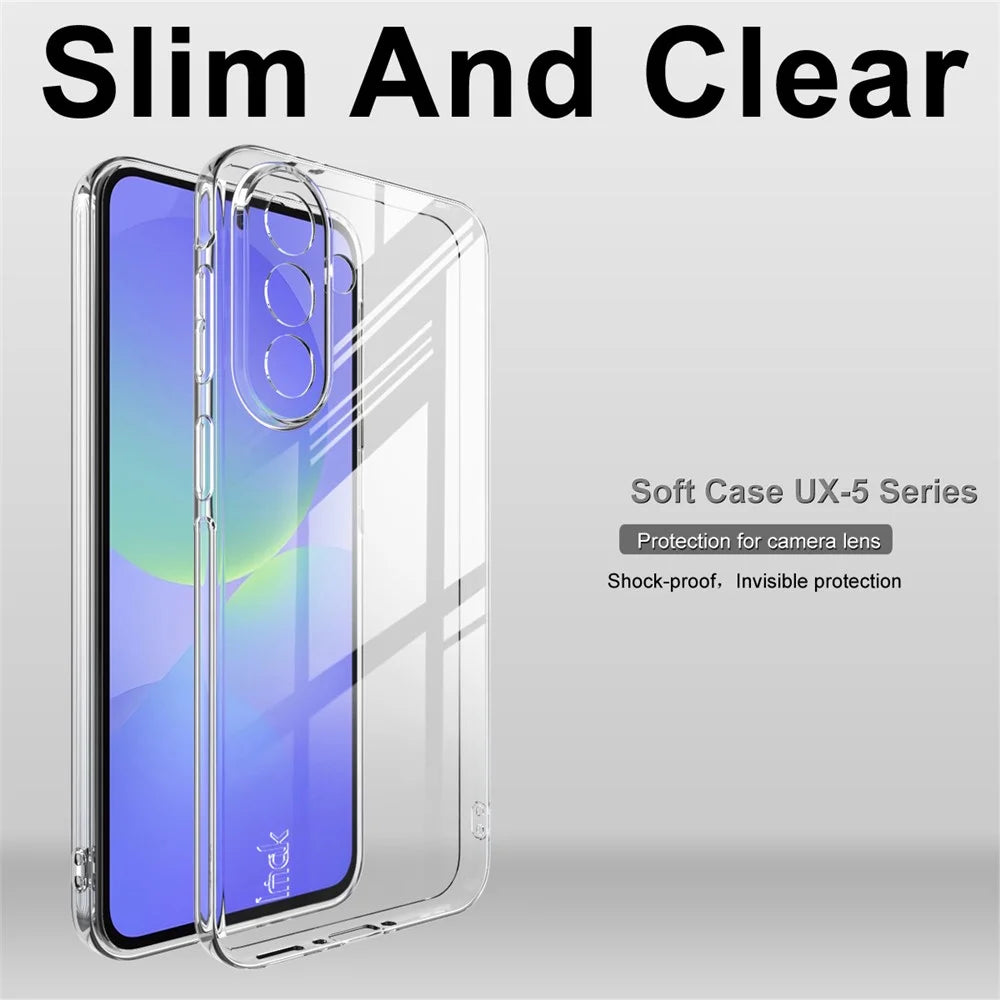 IMAK UX-5 Series For Samsung Galaxy A37 5G Transparent TPU Phone Case Protective Phone Cover - Transparent - 3