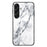 For Samsung Galaxy S26+ Case Marble Pattern Tempered Glass + PC + TPU Protective Phone Cover - White Marble - 1
