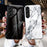 For Samsung Galaxy S26+ Case Marble Pattern Tempered Glass + PC + TPU Protective Phone Cover - White Marble - 5