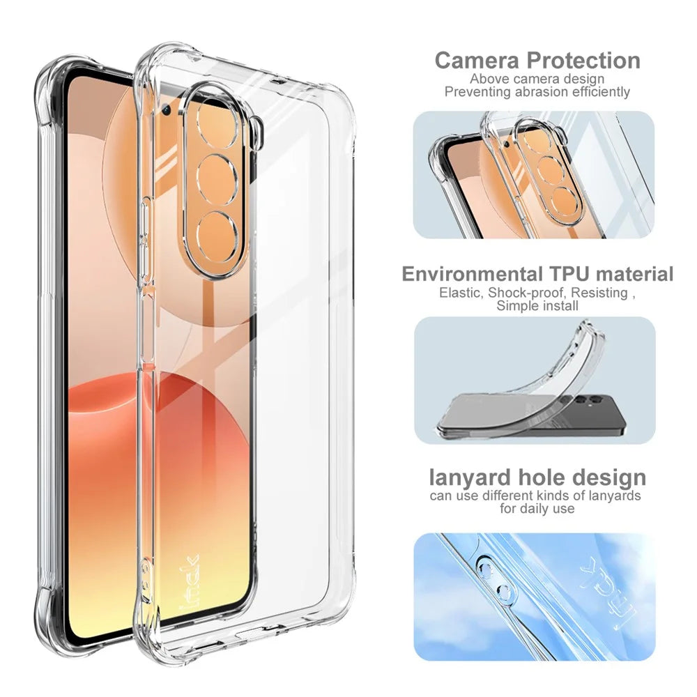IMAK For Realme P4x 5G (India) Case TPU Phone Cover Airbag Shockproof Protection - Transparent - 5