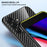 For Samsung Galaxy S26+ Case Tempered Glass Shockproof Phone Cover - Black Fiber - 4