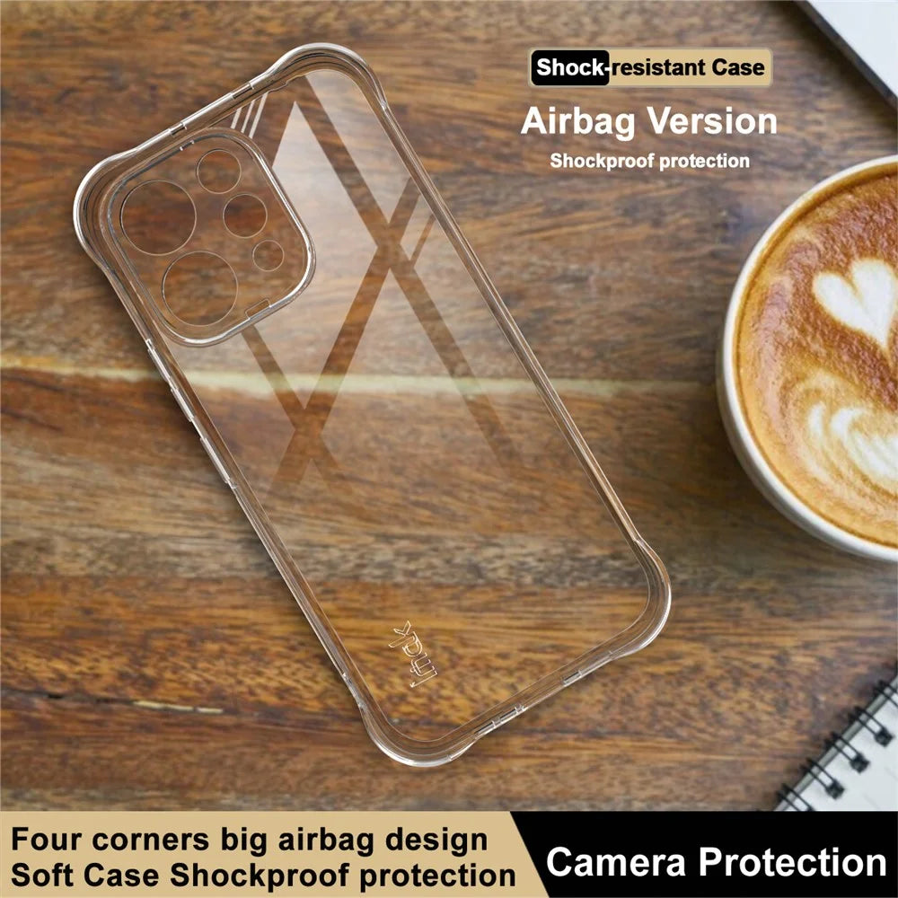 IMAK For vivo S50 5G Case TPU Phone Cover Airbag Shockproof Protection - Transparent - 3