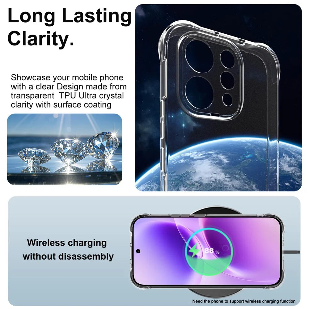 IMAK For vivo S50 5G Case TPU Phone Cover Airbag Shockproof Protection - Transparent - 6