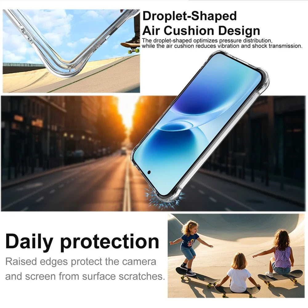 IMAK For vivo X300 FE 5G / S50 Pro mini 5G Case TPU Phone Cover Airbag Shockproof Protection - Transparent - 4