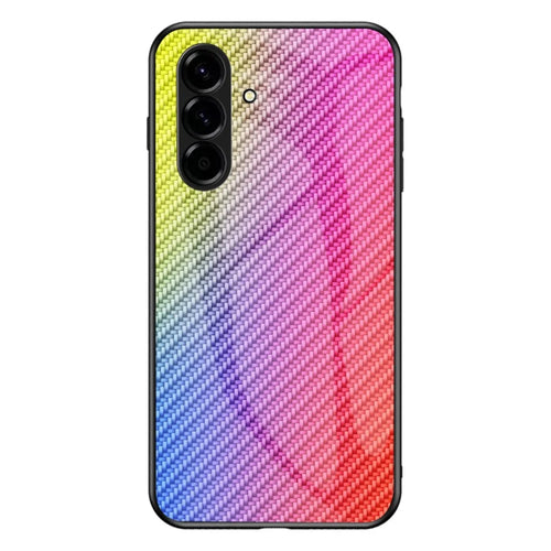 For Samsung Galaxy A27 5G Case Tempered Glass Shockproof Phone Cover - Colorful Fiber - 1