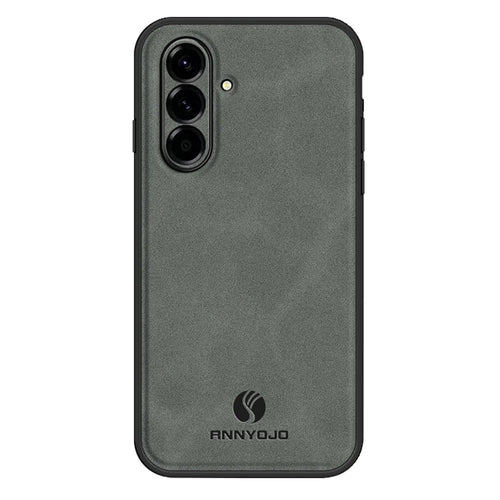 ANNYOJO For Samsung Galaxy A27 5G Case PU Leather + PC + TPU Anti Drop Phone Back Cover - Grey - 1