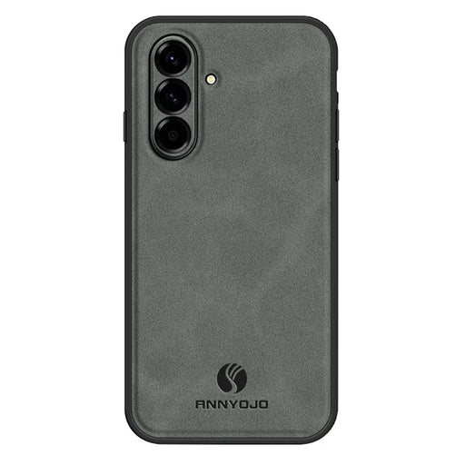 ANNYOJO For Samsung Galaxy A27 5G Case PU Leather + PC + TPU Anti Drop Phone Back Cover - Grey - 1