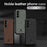 ANNYOJO For Samsung Galaxy A27 5G Case PU Leather + PC + TPU Anti Drop Phone Back Cover - Grey - 7