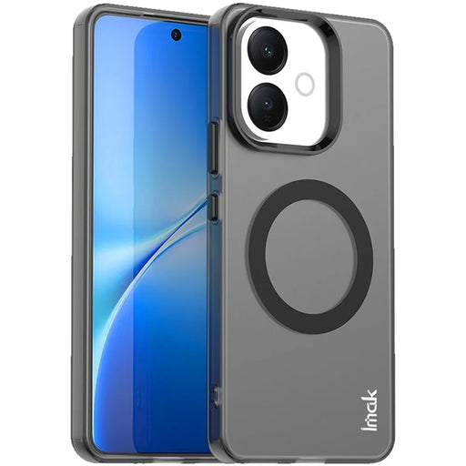 IMAK For vivo V60 Lite 4G / V70 Lite 5G / V60 Lite 5G Magnetic Case PC + TPU Phone Back Cover - Black - 1