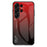 For Samsung Galaxy S26 Ultra Case Anti-Scratch Tempered Glass + PC + TPU Phone Cover - Gradient Red Black - 1
