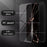 For Samsung Galaxy S26 Ultra Case Marble Pattern Tempered Glass + PC + TPU Protective Phone Cover - Black Marble - 4
