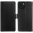 For iPhone 15 Wallet Case with Dual Magnetic Clasp Litchi Textured Leather Flip Stand Phone Cover - Black - 1