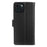 For iPhone 15 Plus Wallet Case with Dual Magnetic Clasp Litchi Textured Leather Flip Stand Phone Cover - Black - 6