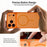 For iPhone 18 Pro Max / 17 Pro Max Case Compatible with MagSafe Dual Color Skin Touch TPU PC Shockproof Phone Cover - Orange - 3