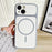 For iPhone 15 Case Compatible with MagSafe Dual Color Skin Touch TPU PC Shockproof Phone Cover - White - 1