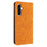 For Samsung Galaxy A37 5G Case Imprinted Flower Wallet Stand Leather Phone Cover - Yellow - 6