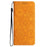 For Samsung Galaxy S26+ Case Imprinted Flower Wallet Stand Leather Phone Cover - Yellow - 7