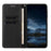 For Samsung Galaxy S26 Wallet Case Line Imprinted Leather Stand Phone Cover with Wrist Strap - Black - 3