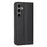 For Samsung Galaxy S26 Wallet Case Line Imprinted Leather Stand Phone Cover with Wrist Strap - Black - 7