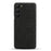 For Samsung Galaxy S23 Mobile Phone Protector Case Shell Solid Color Hard PC+Cloth Phone Cover - Black - 3