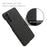 For Samsung Galaxy S23 Mobile Phone Protector Case Shell Solid Color Hard PC+Cloth Phone Cover - Black - 4