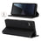 For Sony Xperia 10 VI Case Stand Wallet Litchi Texture Leather Flip Phone Cover with Strap - Black - 3
