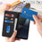 For Sony Xperia 10 VI Case Stand Wallet Litchi Texture Leather Flip Phone Cover with Strap - Black - 4