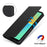 For Sony Xperia 10 IV 5G Case Stand Wallet Litchi Texture Leather Flip Phone Cover with Strap - Black - 5