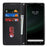 For Sony Xperia 1 IV 5G Case Stand Wallet Litchi Texture Leather Flip Phone Cover with Strap - Black - 2