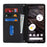 For Google Pixel 7a Case Stand Wallet Litchi Texture Leather Flip Phone Cover with Strap - Black - 2