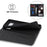 For Google Pixel 7a Case Stand Wallet Litchi Texture Leather Flip Phone Cover with Strap - Black - 6