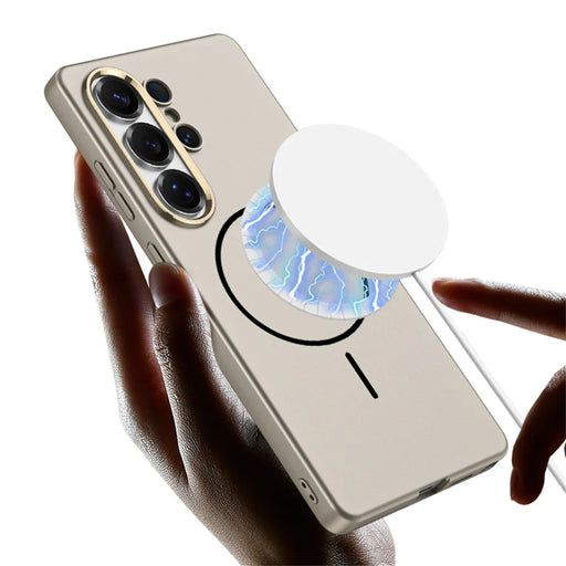 GKK For Samsung Galaxy S26 Ultra Case Magnetic Case PC + TPU Ultra Thin Phone Cover Support Wireless Charging - Titanium Grey - 2