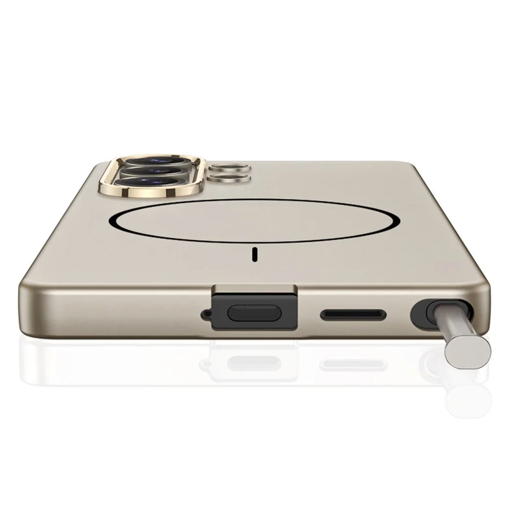 GKK For Samsung Galaxy S26 Ultra Case Magnetic Case PC + TPU Ultra Thin Phone Cover Support Wireless Charging - Titanium Grey - 6