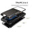 For Samsung Galaxy S26+ Case PC + TPU Dual Layer Back Phone Cover with Card Holder - Black - 3