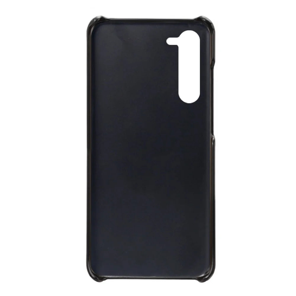 For Samsung Galaxy S23 Dual Card Slots PU Leather Coated PC Cover Bump Proof Protective Phone Case - Black - 4