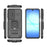 For Samsung Galaxy S26 Case PC + TPU Kickstand Phone Protector with Lens Cover - Black - 3