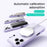 ABEEL For iPhone 17 Pro Magnetic Case Kickstand Skin Touch Liquid Silicone Phone Cover - Purple - 6