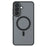 For Samsung Galaxy A57 5G Magnetic Case TPU + PC Matte Skin Touch Phone Cover - Black - 1