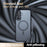 For Samsung Galaxy A57 5G Magnetic Case TPU + PC Matte Skin Touch Phone Cover - Black - 3