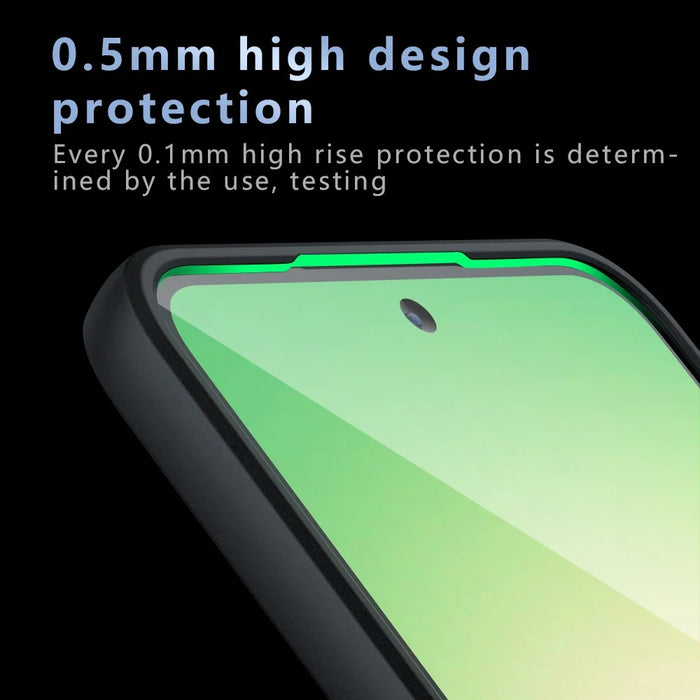 For Samsung Galaxy A57 5G Magnetic Case TPU + PC Matte Skin Touch Phone Cover - Black - 7