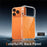For iPhone 17 Pro Magnetic Case TPU PC Clear Phone Cover with Explosion-Proof Tempered Glass Compatible with MagSafe - Orange - 4