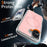 For iPhone 17 Magnetic Case TPU PC Clear Phone Cover with Explosion-Proof Tempered Glass Compatible with MagSafe - Pink - 2
